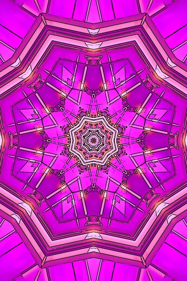 تونل نئون کالیدوسکوپ مژنتا 2:3 پرتره عکس 60fps محافظ صفحه VJ Loop