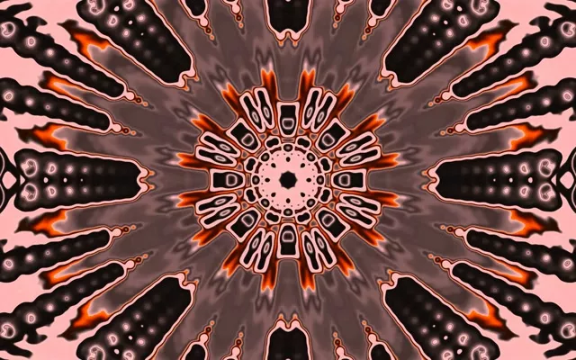 Neontunnel Kaleidoskop Utbrott VJ Loop 60fps 16:10 MacBook Skärmsläckare