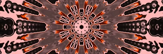 Neon Tunel Cvetna Mandala Eksplozija Vj Loop 3:1 Triple Wide 60fps Ohranjevalnik Zaslona