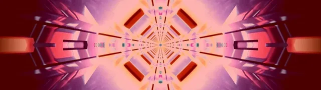 Neon Tunnel Kaleidoskoop Teemant Plahvatus 32:9 Ülilai 60fps Ekraanisääst VJ Loop