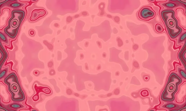 Neon Tonnel Pienk Kaleidoskoop Bloei VJLoops 5:3 Wide 60fps Skermbeskurmer