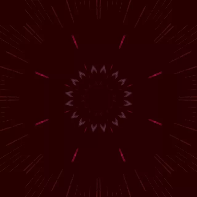 Neon Tunnel Rosa Kaleidoscope Bloom VJ Loop 1:1 Square 60fps Skärmsläckare