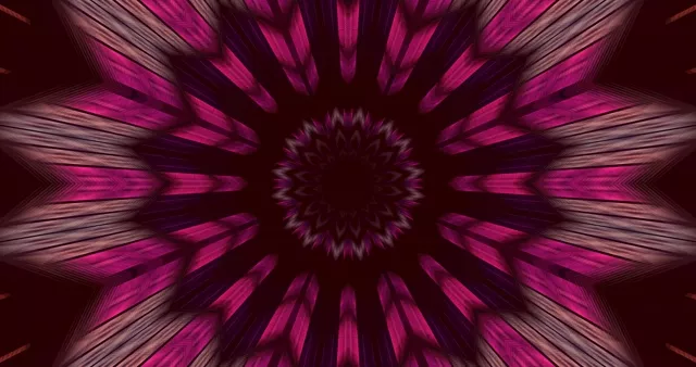 Pembe Neon Tünel Mandala 4k uhd 60fps ekran koruyucu Vj loop