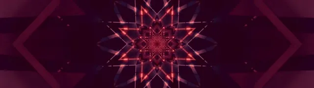 霓虹隧道萬花筒星爆發 32:9 超超寬屏 60fps 屏保 VJ Loop