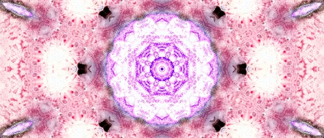 Neon Tunel Arrosa Mandala Pantaila-babeslea 21:9 Ultrawide 60fps VJ Loop