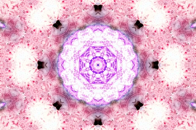 粉色霓虹隧道曼陀罗屏保 3:2 Surface 60fps VJLoops PC