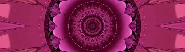 Rosa Neon Tunnel Mandala Bildschirmschoner 32:9 Super Ultrawide 60fps VJ Loop