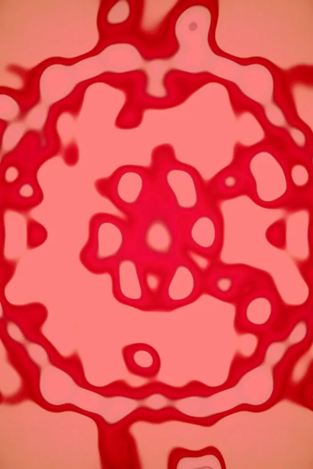 Neon Tunnel Roze Ćelijski Cvet VJ Loop 2:3 Photo Portrait 60fps Screensaver