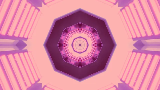 Tunnel Neon Rosa Screensaver 4K UHD 60fps Vj Loop