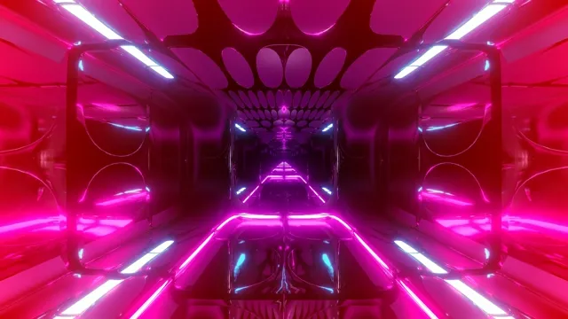Рожевий неоновий тунель заставка 4K UHD 60fps VJ Loop