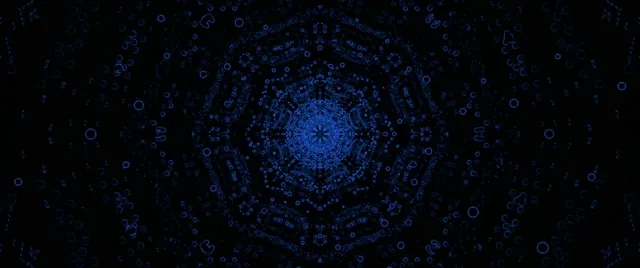 فرکتال شش‌ضلعی ماژنتا تونل نئون VJ Loop 2.39:1 Cinemascope 60fps محافظ صفحه