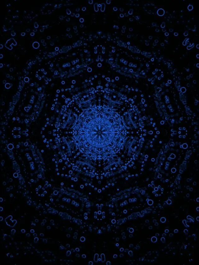 Σήραγγα Neon Magenta Fractal Mandala Vj Loop 3:4 iPad Portrait 60fps Screensaver