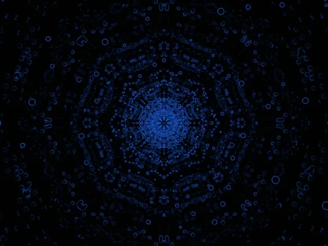 Túnel Neón Vórtice Mandala Fractal Rosa 4:3 Clásico 60fps Protector de Pantalla VJ Loop