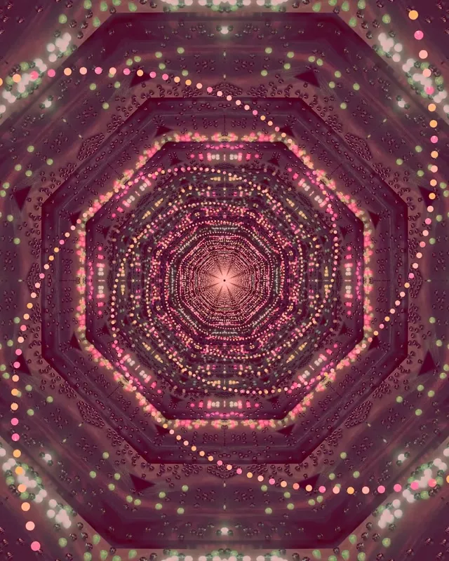 Розов неонов тунел скрийнсейвър 60fps 4:5 Instagram VJ Loop PC лаптоп