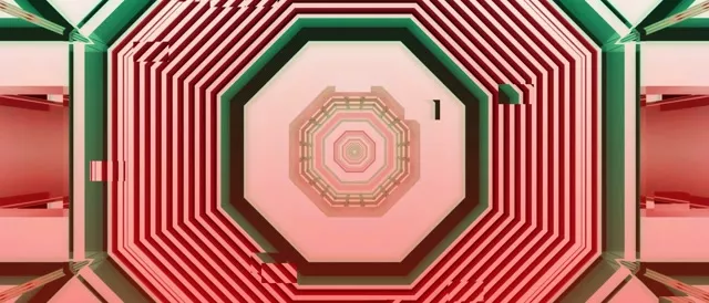 Pink Octagon Neon Tunnel VJ Loop 21:9 Ultrawide 60fps Screensaver