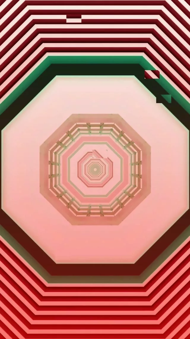 Pink Octagon Neon Tunnel VJ Loop 9:16 Reels 60fps Screensaver Animation