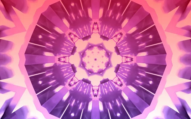 Twnnel Neon Pinc Porffor Caleidosgop Vj Loop 16:10 Macbook 60fps Sgrin Arbed