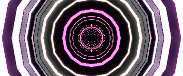 Túnel Neó Rosa Vòrtex Octàgon 2.39:1 Cinemascope 60fps Estalvi de pantalla VJ Loop