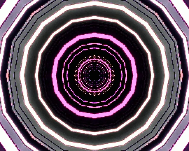 Neon Tunnel Pink Purple Octagon Vortex 5:4 industrial 60fps Screensaver VJ Loop