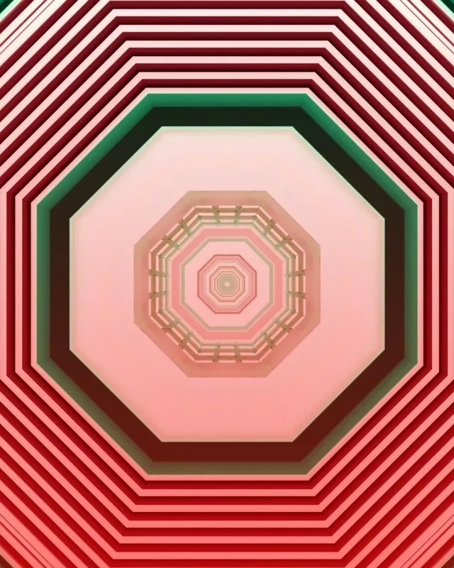 Pembe Kırmızı Neon Tüneli Ekran Koruyucu 60fps 4:5 Instagram VJLoops PC Laptop