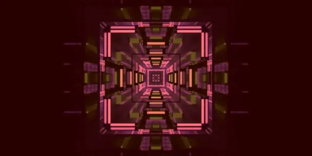 Túnel Neó Grid Rosa VJLoops 2:1 Univisium 60fps Protector de Pantalla