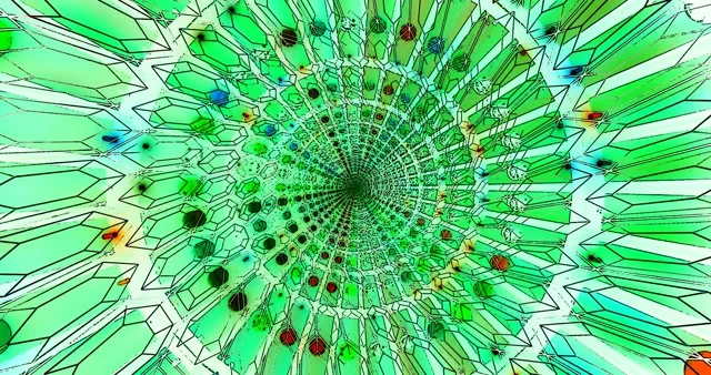 Psychedelic Green VJ Loop | Abstract Kaleidoscope Screensaver 4K 60fps