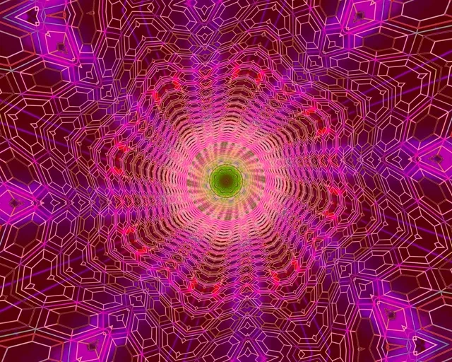 Tunnel ya Neon Kaleidoscope VJLoops 5:4 Industrial 60fps Screensaver