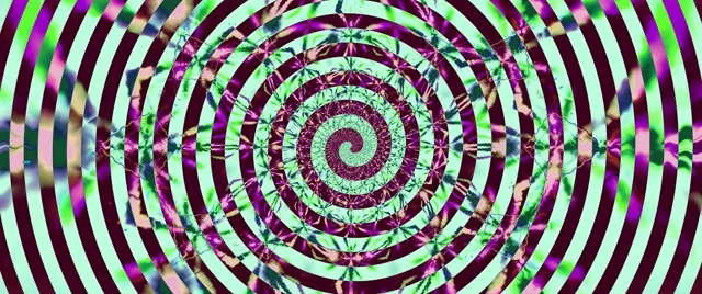 Neon Tunnel Hypnotisk Spiral Vortex VJ Loop 2.39:1 Cinemascope 60fps Pauseskærm