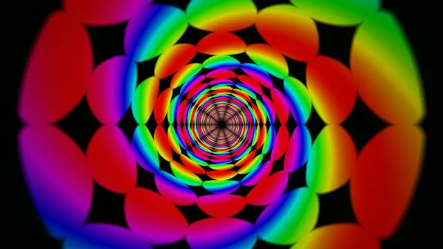 Psychedelic Rainbow Spiral Tunnel Animation
