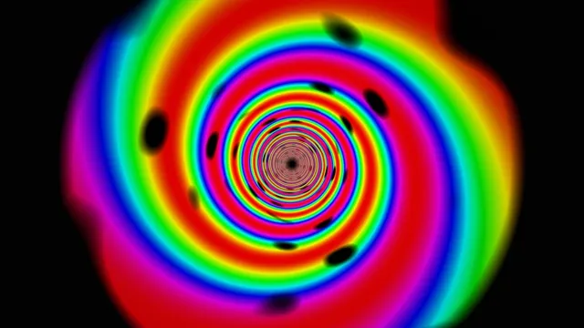 Psychedelic Rainbow Spiral Tunnel Animation