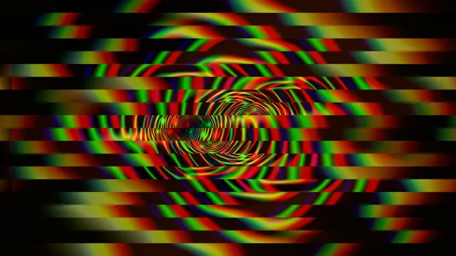 Psychedelic Rainbow Spiral Tunnel VJ Loop 4K