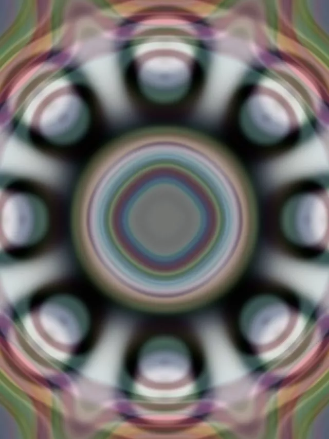 Pulsating Circular Neon Tunnel 3:4 iPad Portrait 60fps VJ Loop Screensaver
