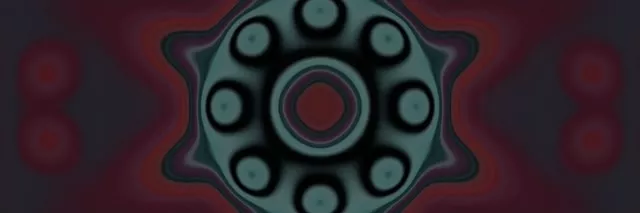 Túnel Neon Engrenagem Cianeto Pulsante 3:1 Triple Wide 60fps VJ Loop Screensaver