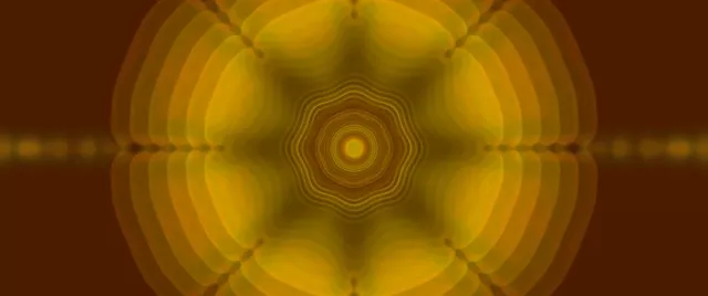 Pulsating Golden Hexagon Neon Tunnel VJLoops 2.39:1 Cinemascope 60fps Screensaver