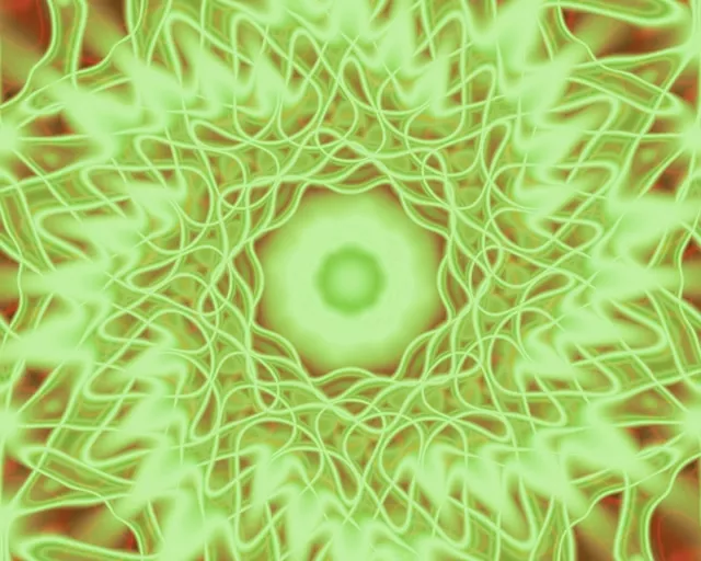 Pulsující zelený Neon Tunnel 5:4 Industrial VJ Loop 60fps Screensaver