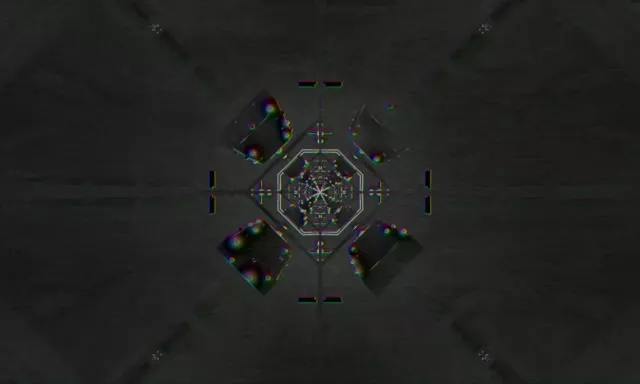 Tunnel Néon Hexagone Pulsant 5:3 Large 60fps VJLoops Économiseur