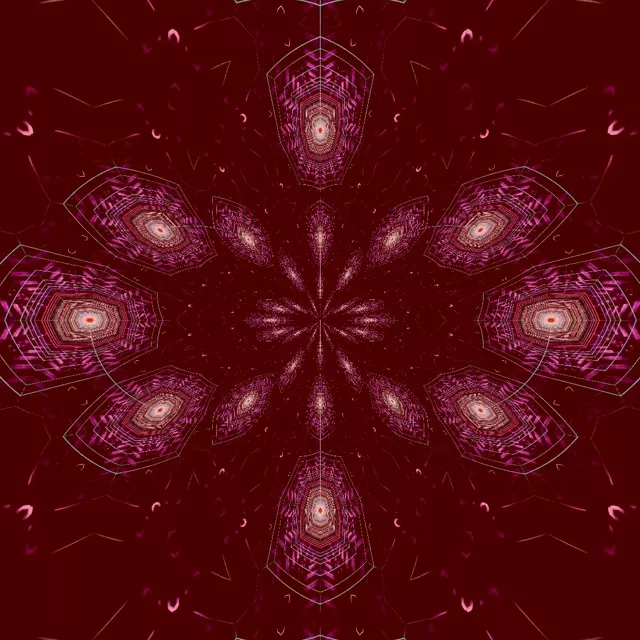 Pulsating Hexagon Neon Tunnel VJ Loop 1:1 Square 60fps Screensaver