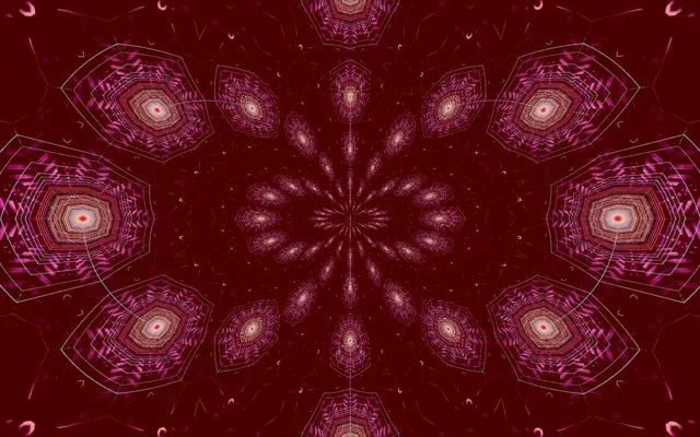 Pulsating Hexagon Neon Tunnel VJ Loop 16:10 MacBook 60fps Screensaver