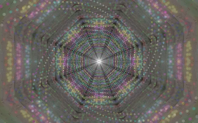 Pulserende Hexagon Neon Tunnel VJ Loop 16:10 MacBook 60fps Screensaver