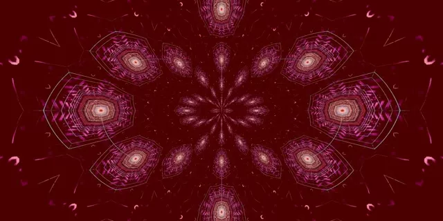 Pulsating Hexagon Neon Tunnel VJ Loop 2:1 Univisium 60fps Screensaver