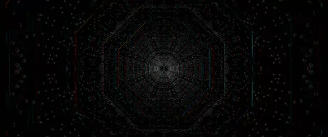 Pulsating Hexagon Neon Tunnel VJ Loop 2.39:1 Cinemascope 60fps Screensaver