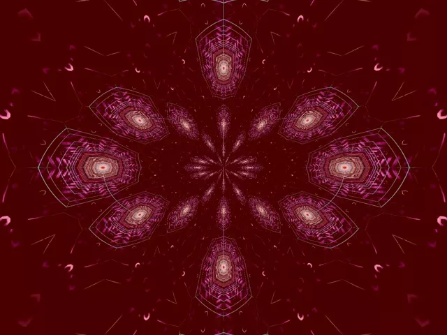 تونل نئون هگزاگون تپنده VJLoops 4:3 Classic 60fps Screensaver