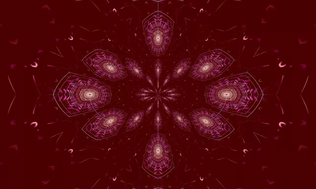 Pulsating Hexagon Neon Tunnel VJLoops 5:3 Wide 60fps Screensaver