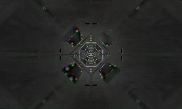 Pulsating Hexagon Neon Tunnel VJ Loop 5:3 Wide 60fps Screensaver