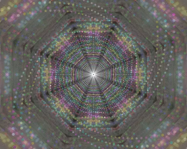 تونل نئون هگزاگون تپنده VJLoops 5:4 Industrial 60fps