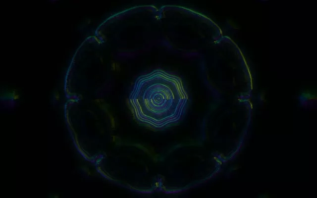 Pulsating Hexagon Neon Tunnel VJ Loop 60fps 16:10 Macbook Screensaver