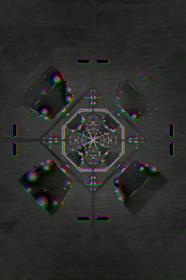 تونل نئون Hexagon تپنده VJLoops 9:16 60fps Screensaver