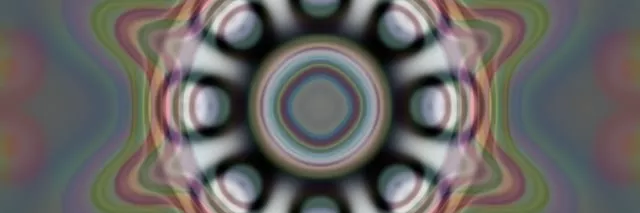 Pulsating Kaleidoscope Neon Tunnel 3:1 Triple Wide 60fps VJLoops Screensaver