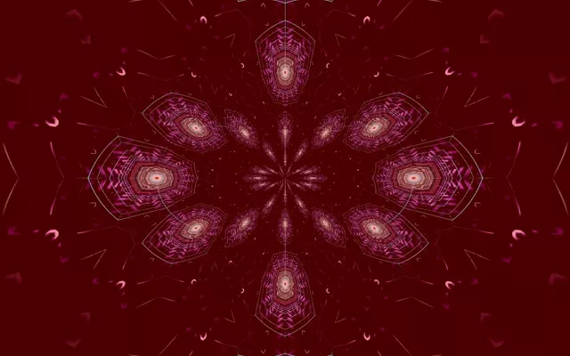 Pulsating Mandala Neon Tunnel 16:10 Macbook 60fps VJLoops Screensaver