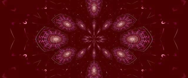 Pulsating Mandala Neon Tunnel VJ Loop 2.39:1 Cinemascope 60fps Screensaver